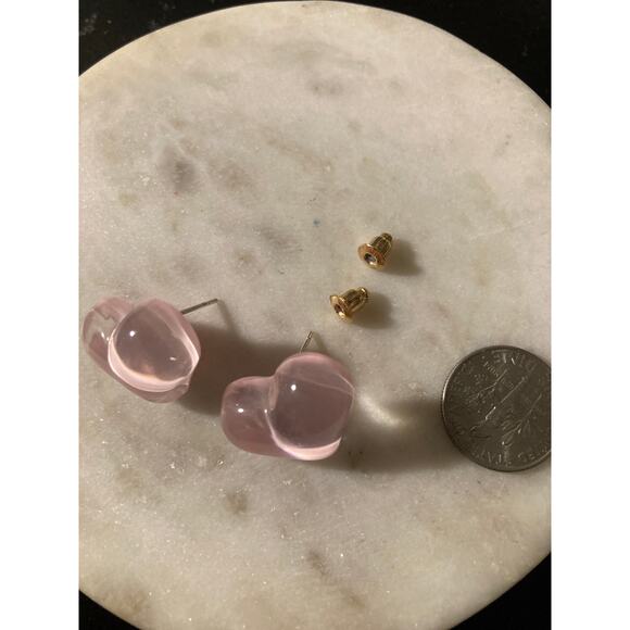 Stud Earrings heart - Picture 2 of 3